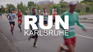 BadenMarathon Karlsruhe  schwungvolle Eindrücke unter dem Motto quotRun Karlsruhequot [upl. by Yc]