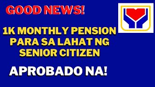 1K MONTHLY PENSION PARA SA LAHAT NG SENIOR CITIZEN APROBADO NA SA HOUSE COMMITTEE OF APPROPRIATION [upl. by Hylan]