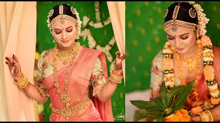 South Indian Bridal Makeover  Jitu Barman [upl. by Marutani879]