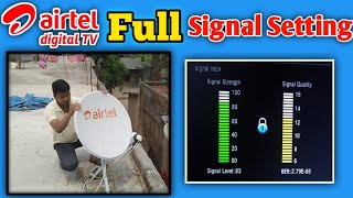 Airtel digital tv signal setting [upl. by Dleifniw]