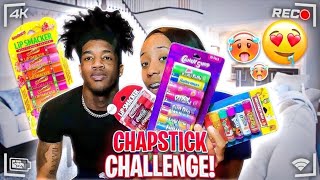 CHAPSTICK CHALLENGE W MY BOYFRIEND Watch to see who wins [upl. by Manbahs151]