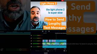 Light Phone 2  How to send lengthy texts… iCruzAve LightPhone [upl. by Yretsym]