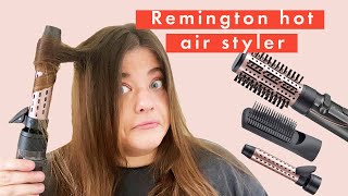 This Remington Hot Air Styler Gives You A Bouncy Blow Dry  Tutorial amp Review [upl. by Anaile40]