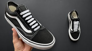 HOW TO STRAIGHT LACE VANS SHOES [upl. by Alethia]