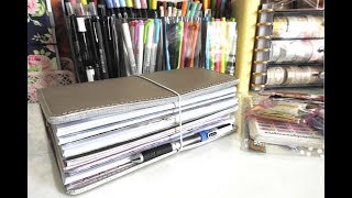 Travelers Notebook Flip Through  Planner Flip Through  Beginner Travelers Notebook Setup [upl. by Llenrup]