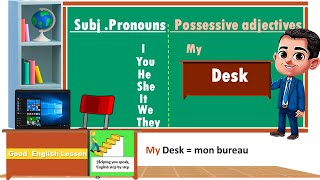 possessive adjectives  present tense of the verb to have  Lesson 6 [upl. by Nnaacissej]