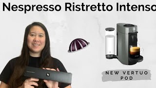 NEW Nespresso Vertuo Ristretto Intenso Pod  Review amp Taste Test  Ristretto Coffee [upl. by Eirallih]