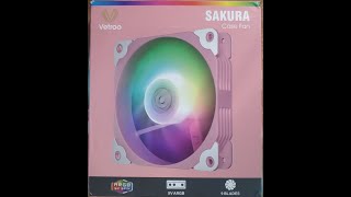 Vetroo Sakura 120 PWM ARGB Fan Review Pt 1 [upl. by Ecilegna800]