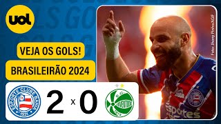 BAHIA 2 X 0 JUVENTUDE  CAMPEONATO BRASILEIRO 2024 VEJA OS GOLS [upl. by Lidah207]