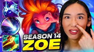 The Rattiest Zoe Support Build of Season 14 IM ZOOMING EVERYWHERE  Luminum League of Legends [upl. by Tomi]