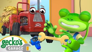 Geckos Garage  Tractor Trouble  Cartoons For Kids  Toddler Fun Learning [upl. by Panter521]