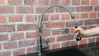 Dual Spout Spring Pull Out Kitchen Tap [upl. by Simonetta]