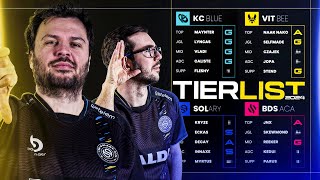 TIERLIST OFFICIELLE DU SPRING SPLIT LFL 2024 🚨 [upl. by Alasteir]