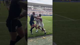 Stuart Hogg loses control with Ramos vs Toulouse [upl. by Aisila]