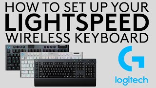 How to set up your Logitech LIGHTSPEED Keyboard [upl. by Atsylac]