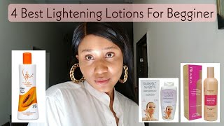 BEST LIGHTENING LOTIONS FOR BEGINNERS best lotion for dark skin lighteningskincare clearskin [upl. by Brenda]