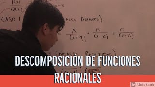 Descomposición de Funciones Racionales en Fracciones Parciales  INTRODUCCIÓN [upl. by Liban145]