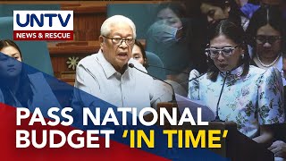 Lawmakers urge fellow Solons to help in timely approval of 2024 National Budget [upl. by Ellevehs]