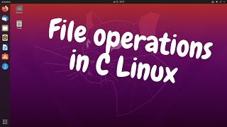 File operations in C Linux [upl. by Hecht160]