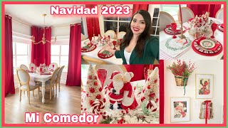 Decoración Navideña de mi comedor🎄 Decora tu comedor para navidad [upl. by Hunsinger41]