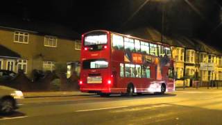 night Arriva V359DGT amp LJ03MHX on routes 121 amp 307 Ponders End 15th Sept 2012 [upl. by Hizar]