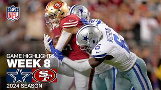 Dallas Cowboys vs San Francisco 49ers Game Highlights  NFL 2024 Season Week 8 [upl. by Rik]