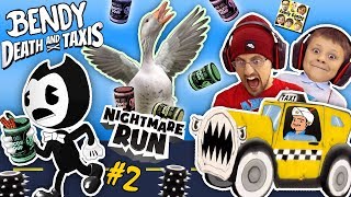 BENDY amp THE INK MACHINE Monster Taxi Nightmare Run Episode 2 FGTEEV Akinator Impression [upl. by Danika]