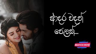 ආදර වදන් ❤️  adara wadan sinhala nisadas hithata wadina wadansinhala wadanwhatsApp status [upl. by Enisamoht593]