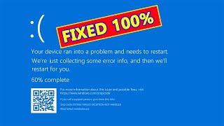 ERROR SYSTEM SERVICE EXCEPTION ► Como solucionar error de pantalla Azul en WIndows 10 sin programas [upl. by Kehsihba]