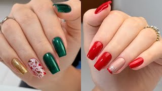 Unhas decoradas para o natal ❤ 2024 nails [upl. by Neelsaj695]