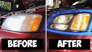 The EASIEST DIY Headlight Restoration Ever [upl. by Par]