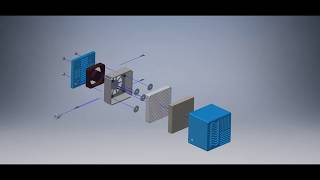 TiO2 and UV Air Purifier exploded view [upl. by Danziger]