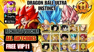 Dragon Ball Ultra Instinct Gameplay V11 amp All Giftcodes amp 648 Recharge  Dragon Ball RPG Android [upl. by Ditter]