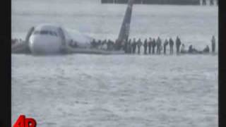 Raw Video NY Plane Crash Caught on Tape [upl. by Aan]