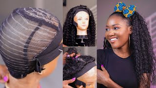 DIY HEAD BAND WIG Half Wig hairstyle [upl. by Ellenahs]