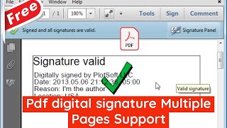 pdf digital signature  Multiple Pages Support ✅  Vfp foxpro  Tally  Busy [upl. by Anivel]