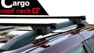 Rooftop Roof Rack Square Cross Bars Installation Guide by LT Sport CBPTUH [upl. by Milurd]