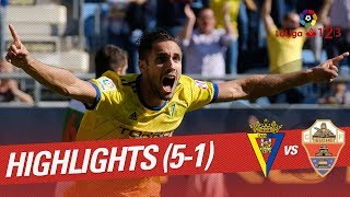 Resumen de Cádiz CF vs Elche CF 51 [upl. by Gilus]