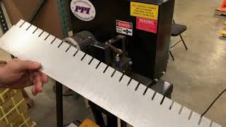 PROFAB Edge Notcher  Notching Machine Demonstration [upl. by Eaned803]