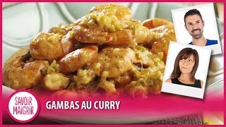 Recette des Gambas au curry  Cuisine facile [upl. by Charo]