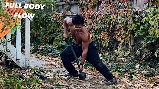 Ep 322  Full Body Flow Kettlebell Steel Mace and Heavy Club [upl. by Ennovyhs]