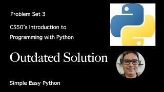 Outdated CS50P Solution – Problem Set 3 [upl. by Nnaael834]