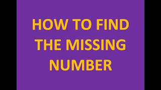 Find Missing Number number bonds 100  subtraction [upl. by Elrebmik643]