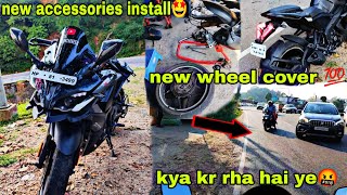 New accessories install 🤩 Car And Scooty Almost Hit by Me 🤬kawa h2 [upl. by Reste]