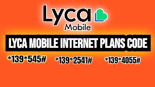 Lycamobile All internet data Plans code  lycamobile internet Packages [upl. by Alyn251]