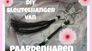 DIY paardenharensleutelhanger  winactie gesloten [upl. by Ahsienet744]