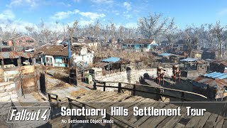 Fallout 4  Sanctuary Hills Settlement Build Tour [upl. by Schlesinger]