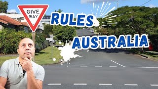 Give Way Sign Rules Australia Driving Test [upl. by Sharity]