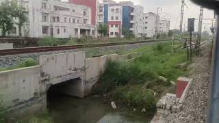 memu train arriving at Pilkhani Railway Station [upl. by Melda]