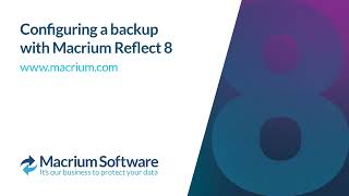 Configuring a backup with Macrium Reflect 8 [upl. by Ephraim]